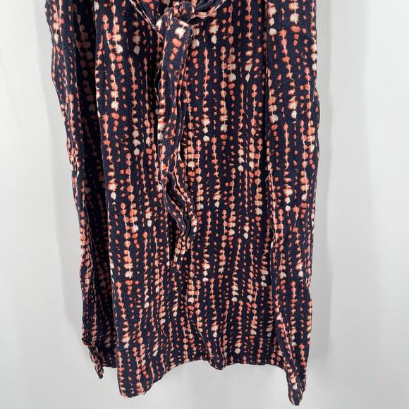 H BY HALSTON Dress Size Extra Small Linen Blend Wrap Sash Tie Waist Sleeveless - Picture 10 of 15